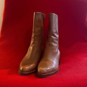 Chestnut Leather Boots